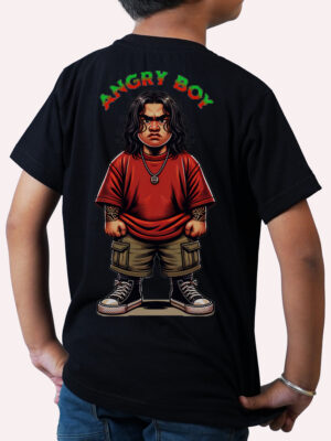 Kids Round Neck T-Shirt Half Sleeves 100% Cotton Rich Ultra Soft Fabric Comfortable Stylish Printed Original Branded Tshirt for Unisex."Black"