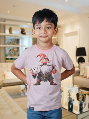 Kids Round Neck T-Shirt Half Sleeves 100% Cotton Rich Ultra Soft Fabric Comfortable Stylish Printed Original Branded Tshirt for Unisex ."Baby Pink"