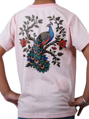 Kids Round Neck T-Shirt Half Sleeves 100% Cotton Rich Ultra Soft Fabric Comfortable Stylish Printed Original Branded Tshirt for Unisex ."Baby Pink"