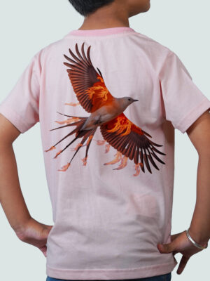 Kids Round Neck T-Shirt Half Sleeves 100% Cotton Rich Ultra Soft Fabric Comfortable Stylish Printed Original Branded Tshirt for Unisex ."Baby Pink"