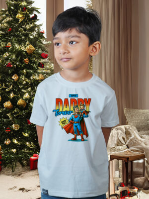 Kids Round Neck T-Shirt Half Sleeves 100% Cotton Rich Ultra Soft Fabric Comfortable Stylish Printed Original Branded Tshirt for Boy."White"