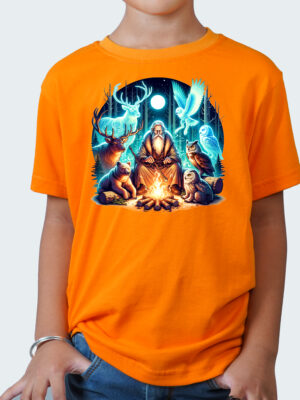 Kids Round Neck T-Shirt Half Sleeves 100% Cotton Rich Ultra Soft Fabric Comfortable Stylish Printed Original Branded Tshirt for Unisex."Orange"