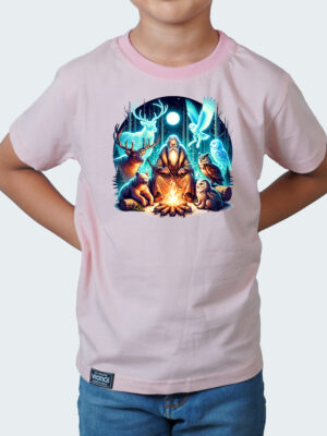 Kids Round Neck T-Shirt Half Sleeves 100% Cotton Rich Ultra Soft Fabric Comfortable Stylish Printed Original Branded Tshirt for Unisex ."Baby Pink"