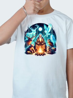 Kids Round Neck T-Shirt Half Sleeves 100% Cotton Rich Ultra Soft Fabric Comfortable Stylish Printed Original Branded Tshirt for unisex."White"